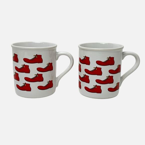 Papel Set 2 Coffee Mugs Ronald McDonald Big Red Shoes Cups 8 Fl Oz - Picture 1 of 10